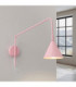 Nox Dome Wall Lamp Pink 1x E14 On/Off Switch-4