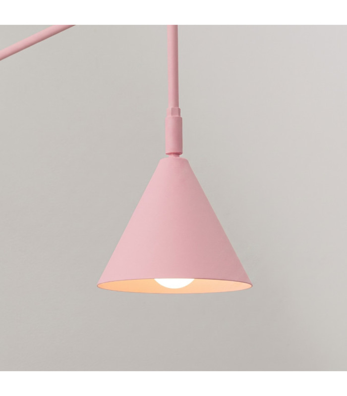 Nox Dome Wall Lamp Pink 1x E14 On/Off Switch-5