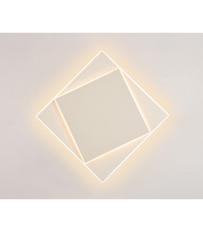Flush Wall Lamp, 18W LED, 3000K, 1090lm, IP20, White - 3