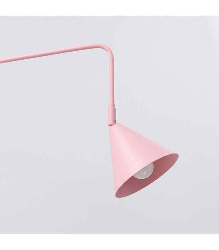 Nox Dome Wall Lamp Pink 1x E14 On/Off Switch-6