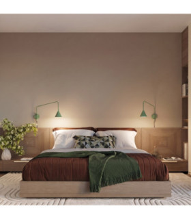 Nox Dome Wall Lamp Sage 1x E14 On/Off Switch-2