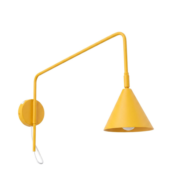 Nox Dome Wall Lamp Yellow 1x E14 On/Off Switch-1