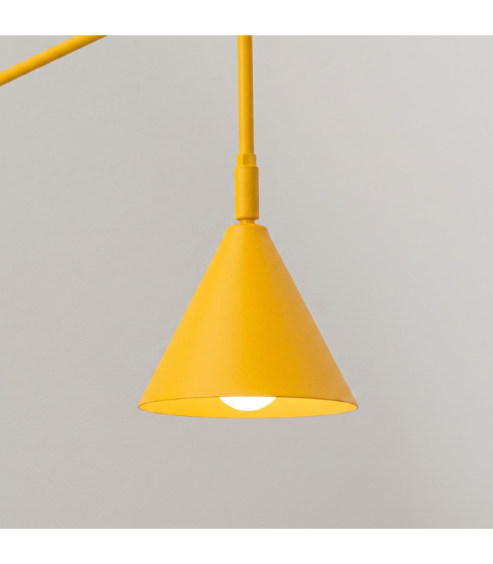 Nox Dome Wall Lamp Yellow 1x E14 On/Off Switch-5
