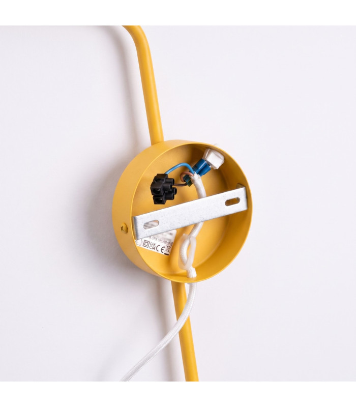Nox Dome Wall Lamp Yellow 1x E14 On/Off Switch-10