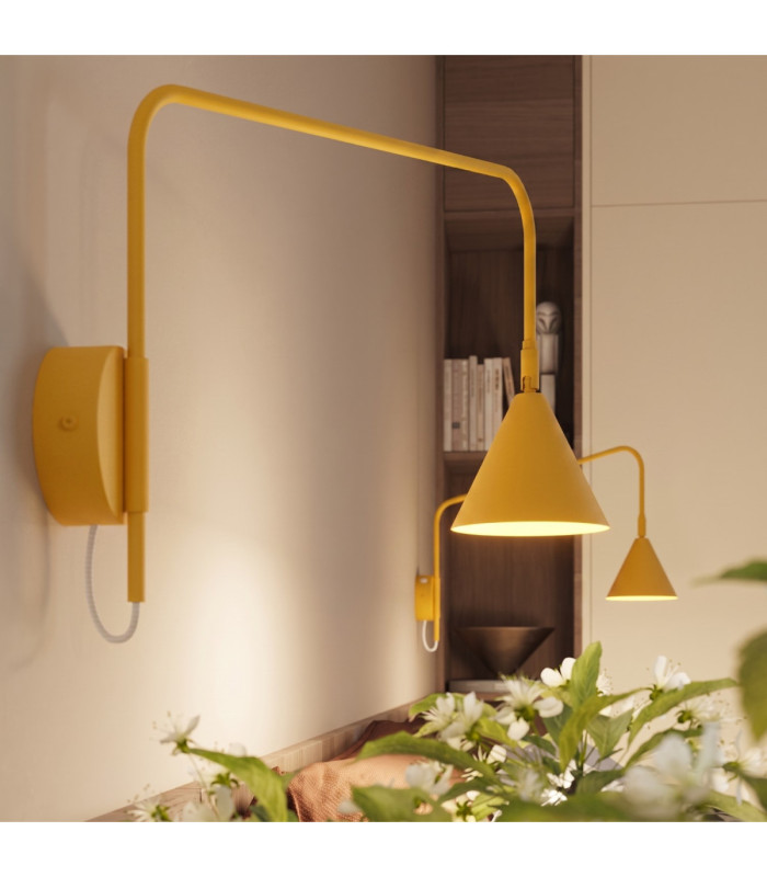 Nox Dome Wall Lamp Yellow 1x E14 On/Off Switch-14