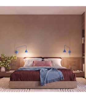 Nox Dome Wall Lamp Light Blue 1x E14 On/Off Switch-2