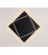 Flush Wall Lamp, 18W LED, 3000K, 1090lm, IP20, Black - 3