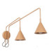 Nox Twin Dome Wall Lamp Gold 2x E14-1
