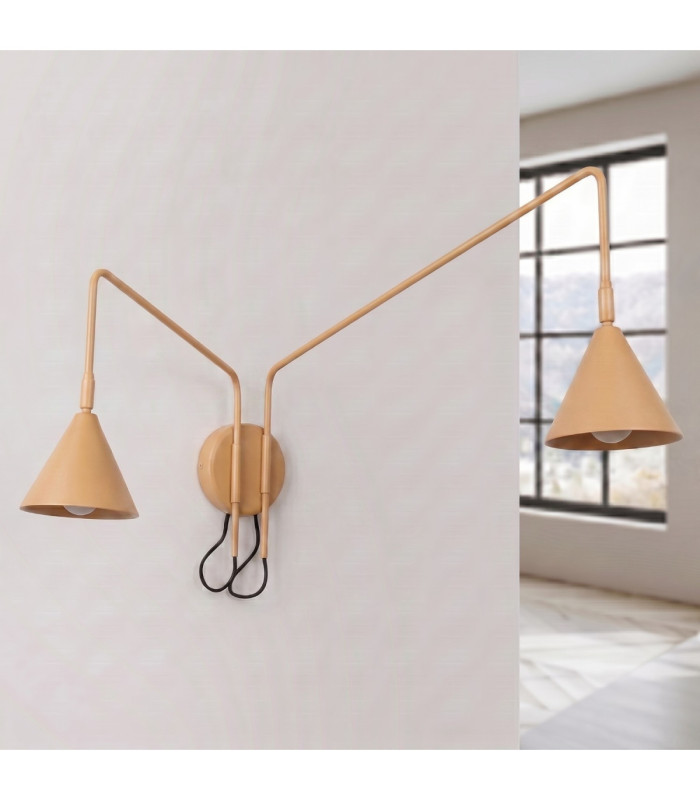 Nox Twin Dome Wall Lamp Gold 2x E14-3