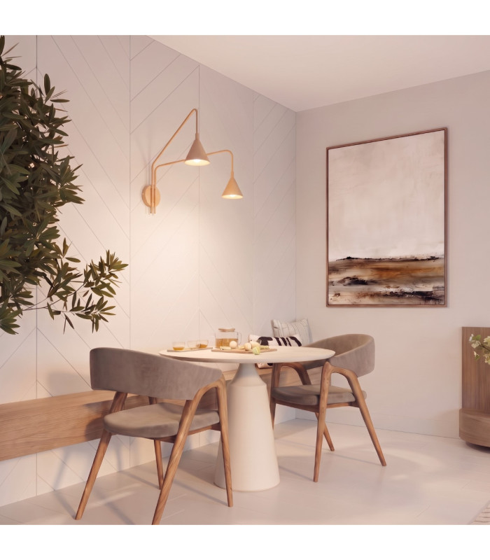 Nox Twin Dome Wall Lamp Gold 2x E14-13