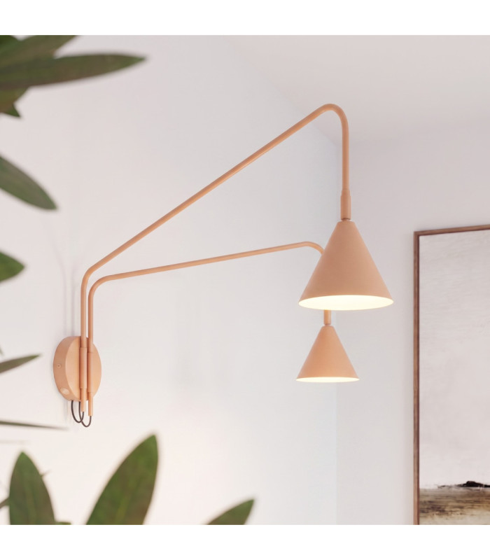 Nox Twin Dome Wall Lamp Gold 2x E14-14