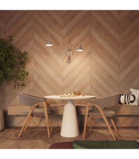 Nox Twin Dome Wall Lamp Taupe 2x E14-2