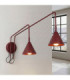 Nox Twin Dome Wall Lamp Burgundy 2x E14-4