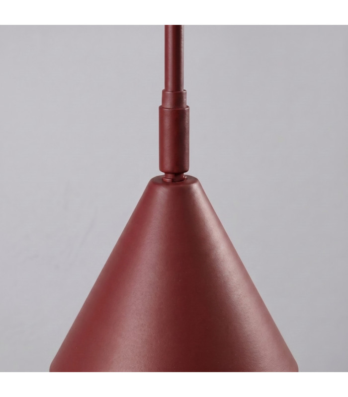 Nox Twin Dome Wall Lamp Burgundy 2x E14-7