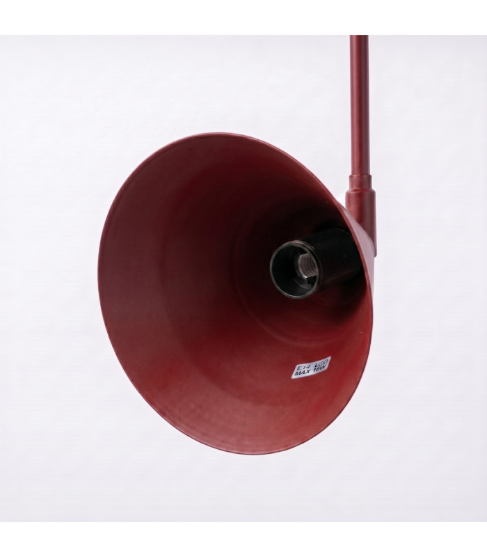 Nox Twin Dome Wall Lamp Burgundy 2x E14-9