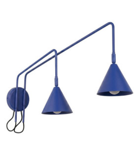 Nox Twin Dome Wall Lamp Ultramarine 2x E14-1