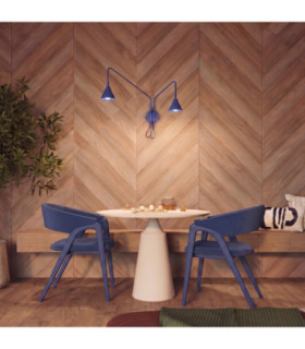 Nox Twin Dome Wall Lamp Ultramarine 2x E14-2