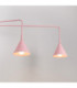 Nox Twin Dome Wall Lamp Pink 2x E14-5