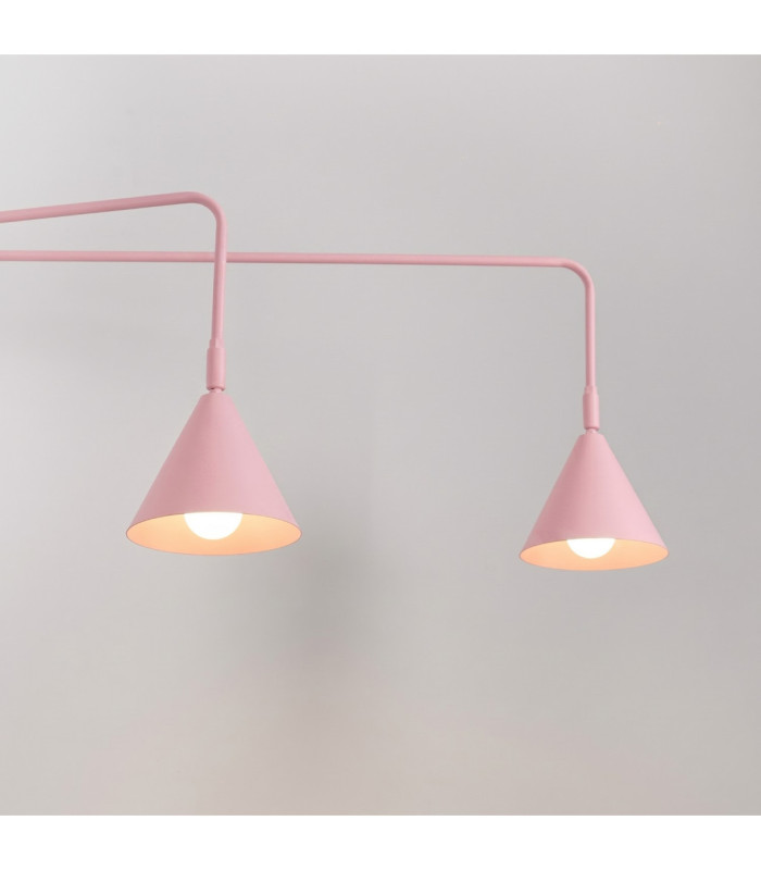 Nox Twin Dome Wall Lamp Pink 2x E14-5