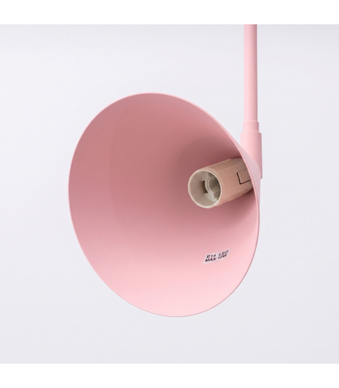 Nox Twin Dome Wall Lamp Pink 2x E14-9