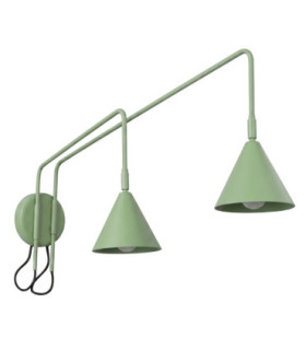 Nox Twin Dome Wall Lamp Sage 2x E14-1