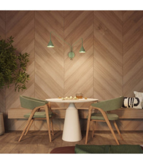 Nox Twin Dome Wall Lamp Sage 2x E14-2