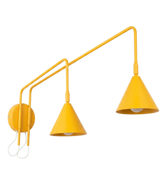 Nox Twin Dome Wall Lamp Yellow 2x E14-1