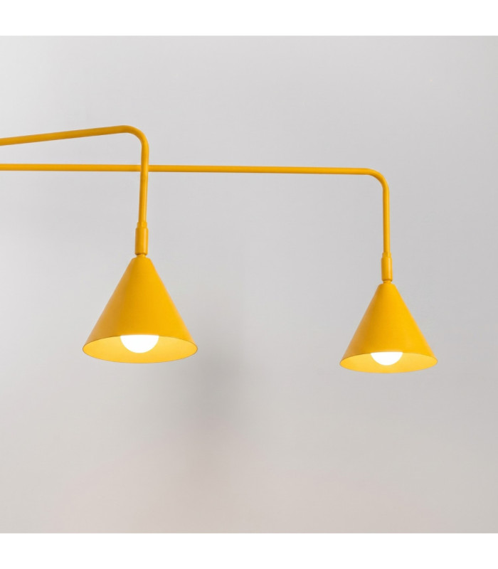 Nox Twin Dome Wall Lamp Yellow 2x E14-5