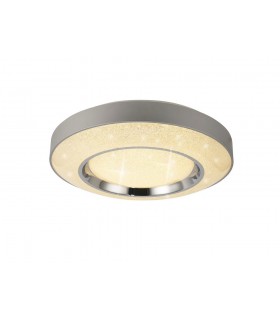 LED Ceiling 36W, With Remote Control 3000K-6000K, 2400lm, Polished Chrome, Silver - 1