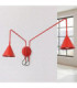 Nox Twin Dome Wall Lamp Red 2x E14-3
