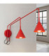 Nox Twin Dome Wall Lamp Red 2x E14-4