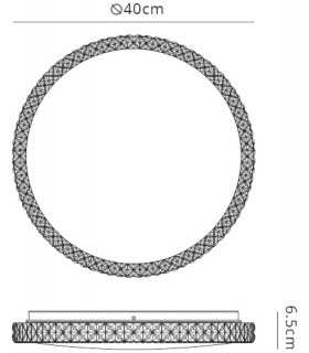 Ceiling, 18W LED, 4000K Natural White, 1300lm, IP20, Chrome - 2
