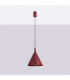 Nox 25cm Dome Wall Lamp Burgundy 1x E27-3