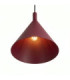 Nox 25cm Dome Wall Lamp Burgundy 1x E27-5