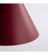 Nox 25cm Dome Wall Lamp Burgundy 1x E27-6