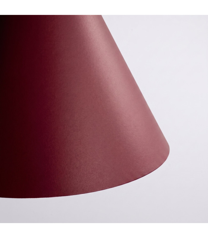 Nox 25cm Dome Wall Lamp Burgundy 1x E27-6