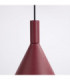 Nox 25cm Dome Wall Lamp Burgundy 1x E27-7