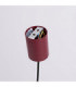 Nox 25cm Dome Wall Lamp Burgundy 1x E27-9