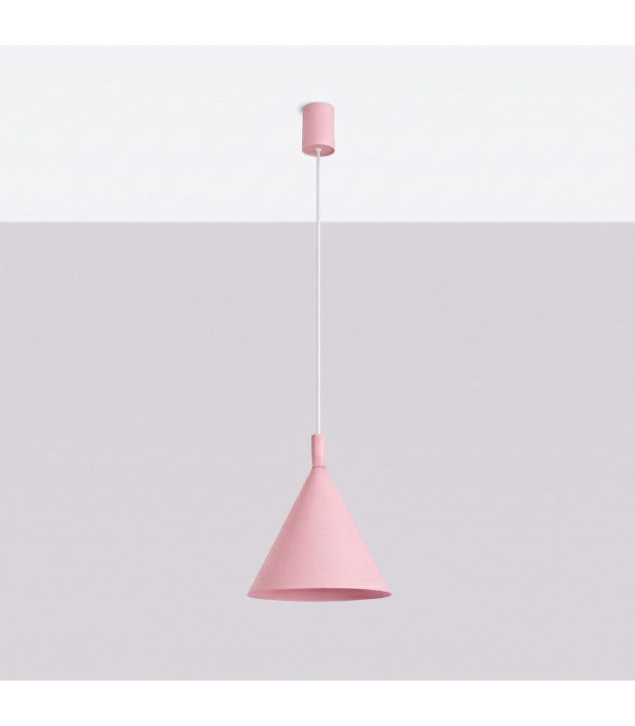 Nox 25cm Dome Wall Lamp Pink 1x E27-3