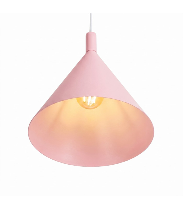 Nox 25cm Dome Wall Lamp Pink 1x E27-5