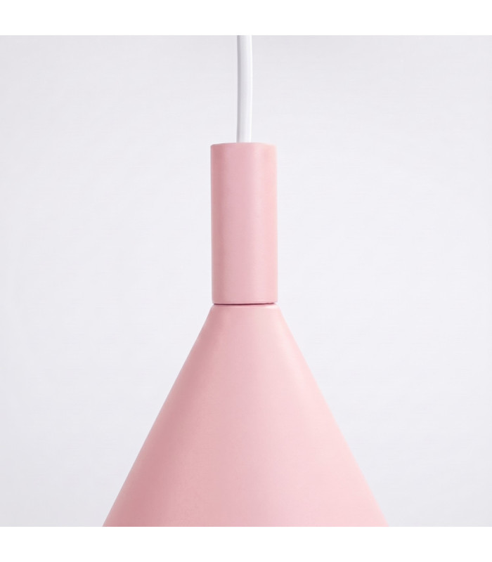 Nox 25cm Dome Wall Lamp Pink 1x E27-7