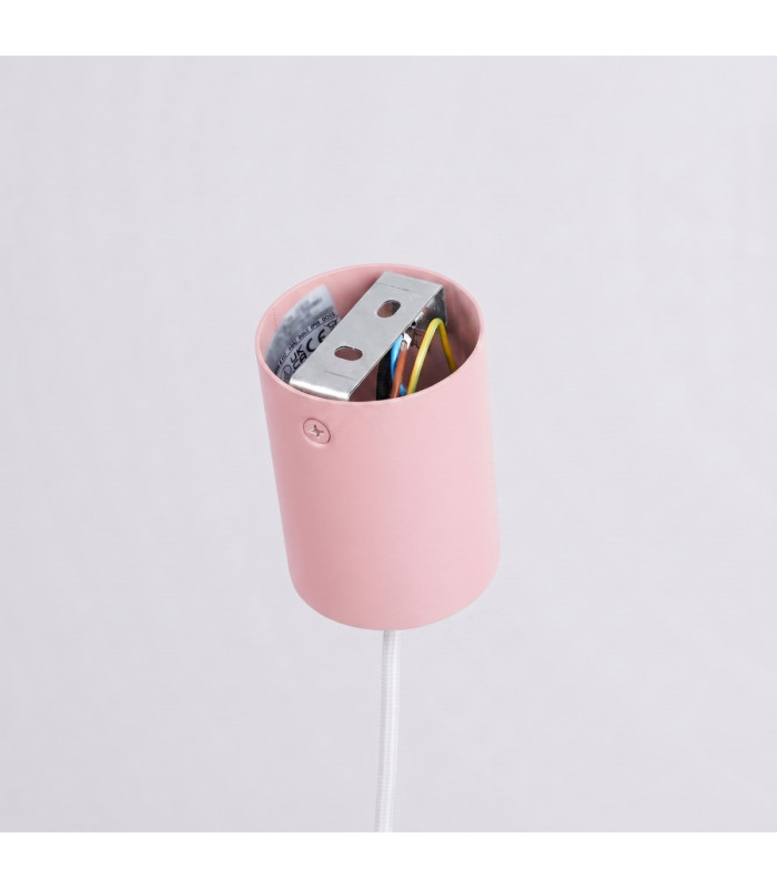 Nox 25cm Dome Wall Lamp Pink 1x E27-9