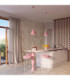 Nox 25cm Dome Wall Lamp Pink 1x E27-12