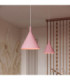 Nox 25cm Dome Wall Lamp Pink 1x E27-13