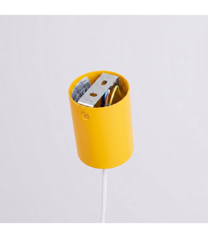 Nox 25cm Dome Wall Lamp Yellow 1x E27-9
