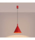 Nox 25cm Dome Wall Lamp Red 1x E27-4