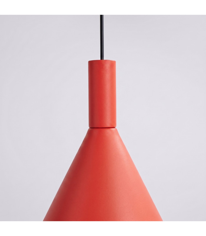 Nox 25cm Dome Wall Lamp Red 1x E27-7