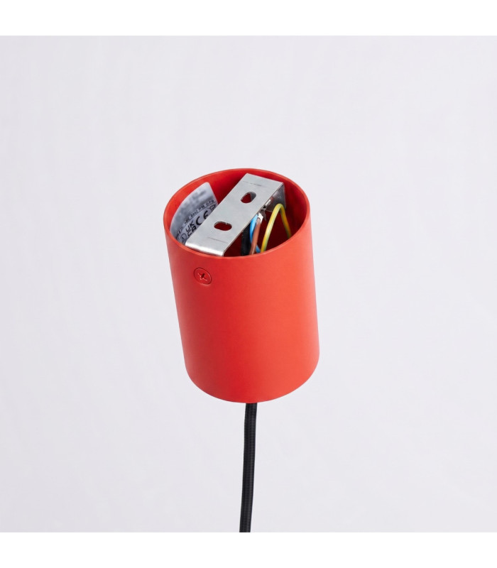 Nox 25cm Dome Wall Lamp Red 1x E27-9