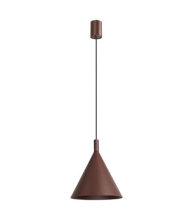 Nox 25cm Dome Wall Lamp Brown 1x E27-1