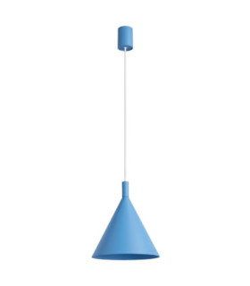 Nox 25cm Dome Wall Lamp Light Blue 1x E27-1